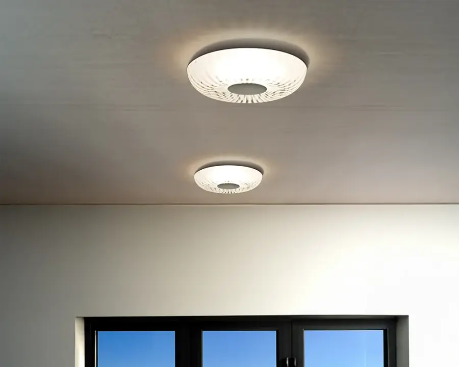 Spira 10 Clear Glass Flush Mount - Image 2