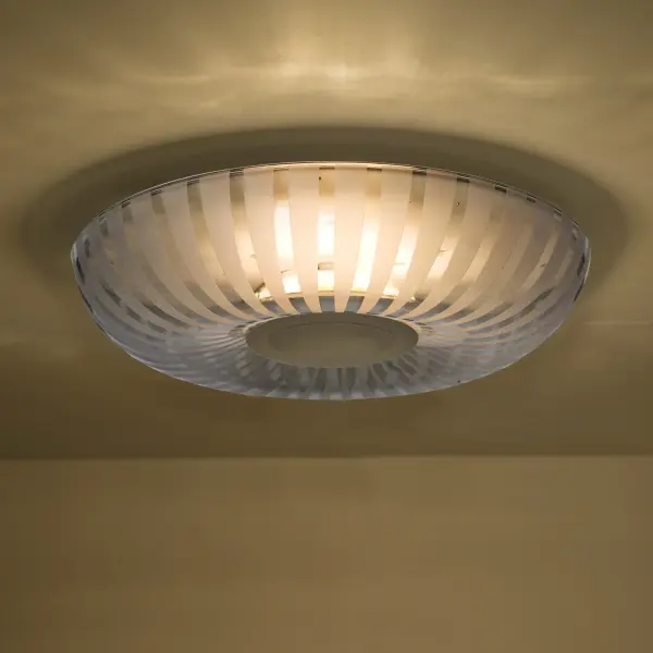 Spira 10 Smoke Glass Flush Mount - Image 1