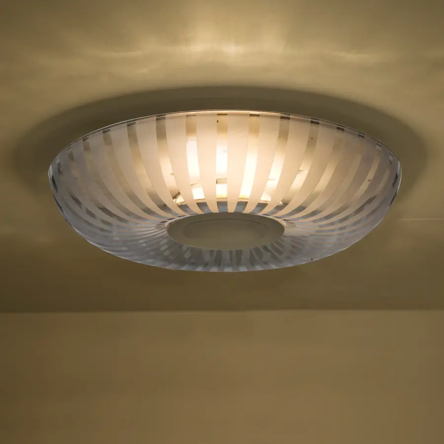 Spira 10 Smoke Glass Flush Mount - Image 1