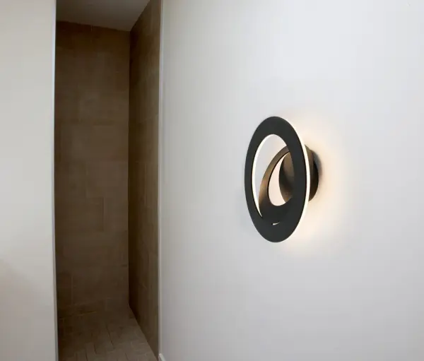 Cue 3 Wall Sconce in Black - Image 2