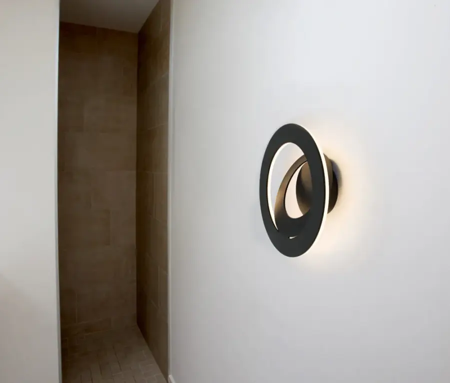 Cue 3 Wall Sconce in Black - Image 2