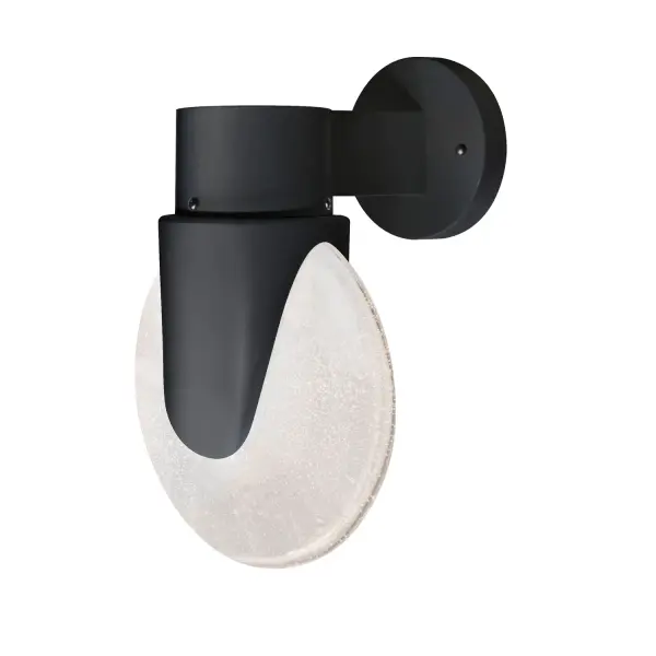 Prada Outdoor Wall Sconce - Black/Bubble - Image 1