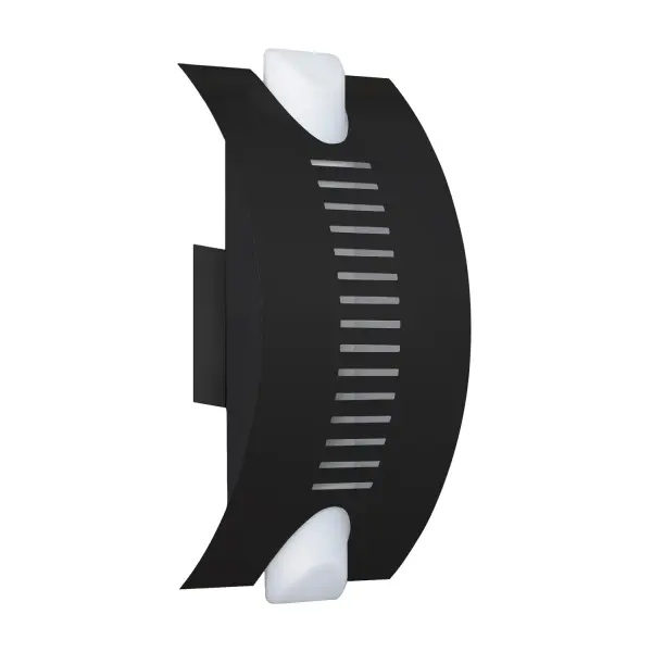 The Bando outdoor sconce combines contemporary design with timeless appeal. Its etched opal glass diffuser provides a soft, welcoming glow while the black finish and clean lines complement any modern or traditional exterior.