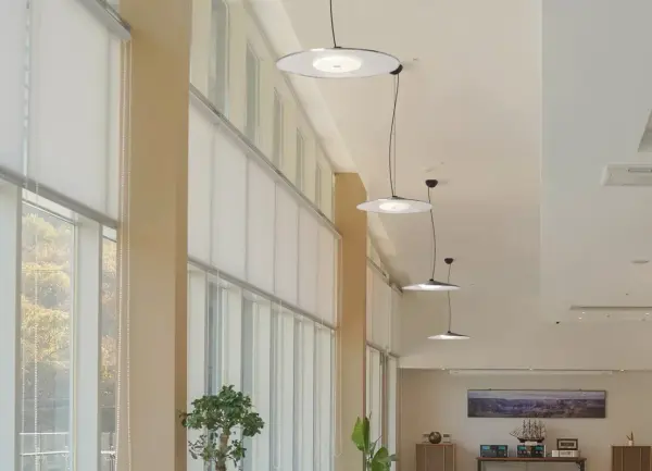 Swan Silver/Opal Pendant Light - Image 1