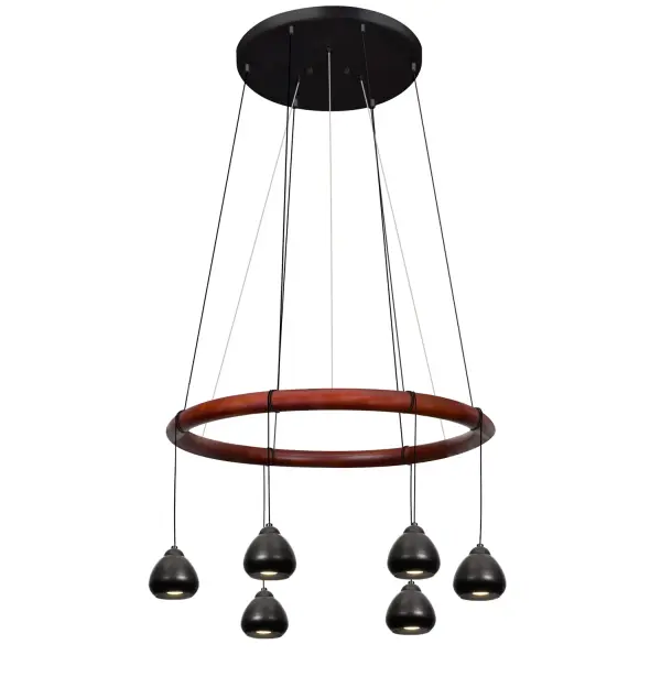 Cirque 12V Mini Pendant Chandelier in Black