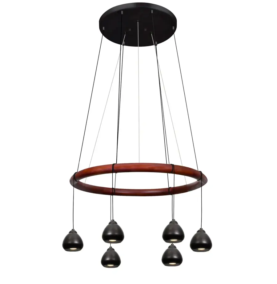 Cirque 12V Mini Pendant Chandelier in Black