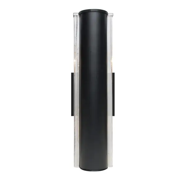 Espada 16 Outdoor Sconce - Black/Clear Bubble