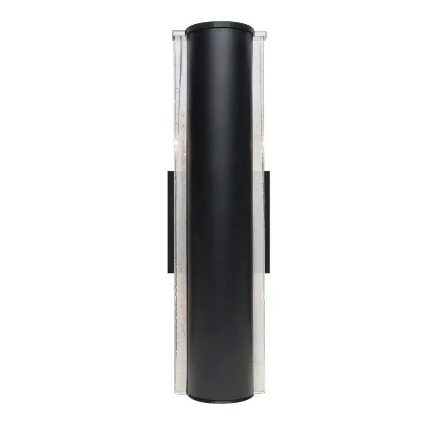 Espada 16 Outdoor Sconce - Black/Clear Bubble