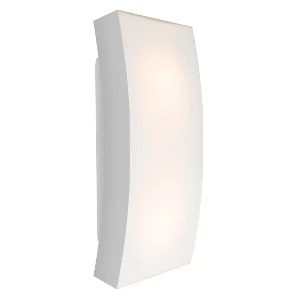 Billow 15 Outdoor Sconce - Opal Matte/Silver