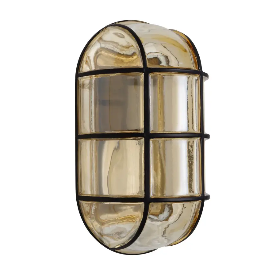 Togo Wall Sconce in Black/Smoke