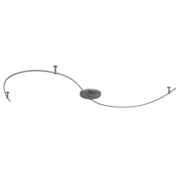 Complete surface-mount monorail system with integrated power supply for flexible, modern lighting design. Ideal for spaces requiring adjustable, directional illumination with clean contemporary aesthetics.
