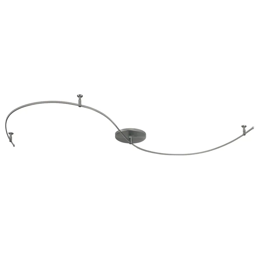Satin Nickel Monorail Surface Mount System