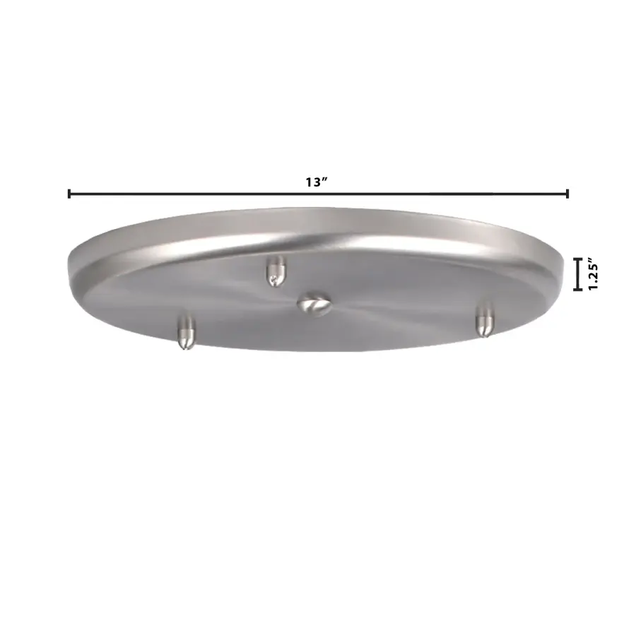 3-Light Large Round Canopy