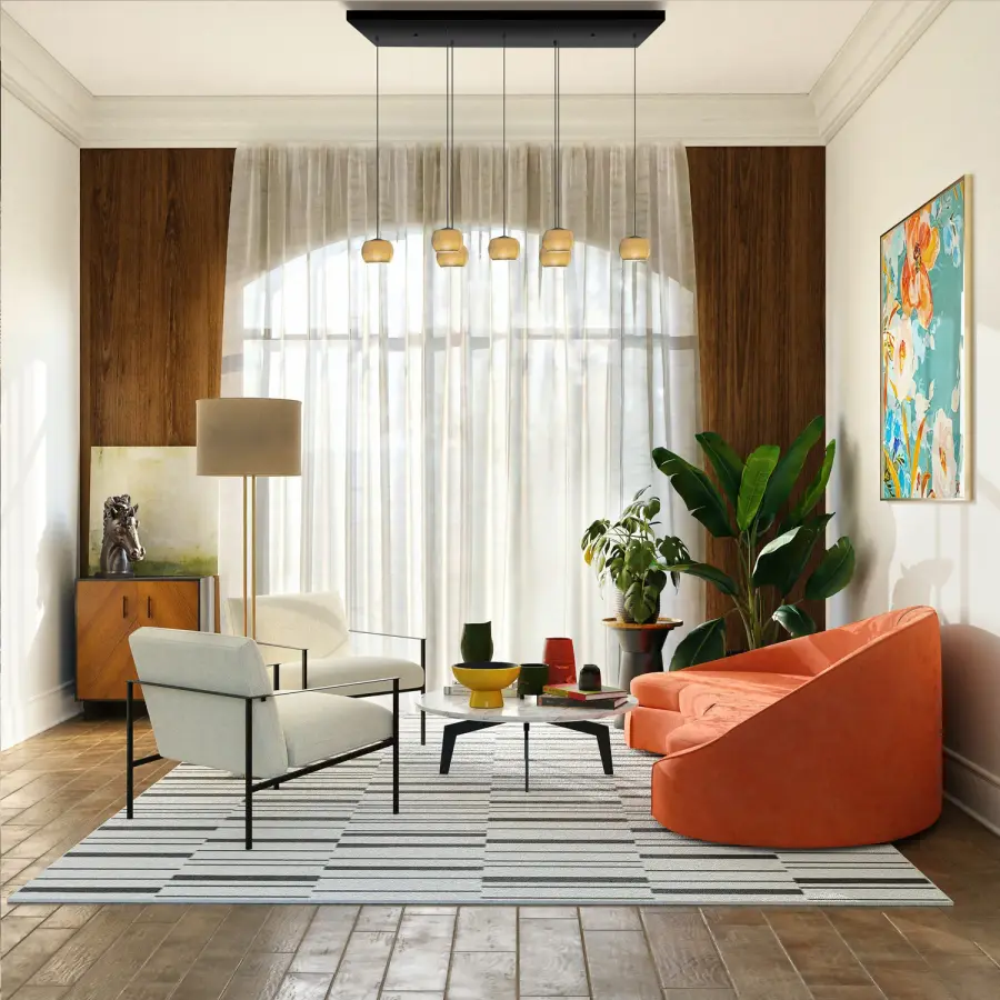 Versatile 7-Light Canopy System for Custom Pendant Configurations