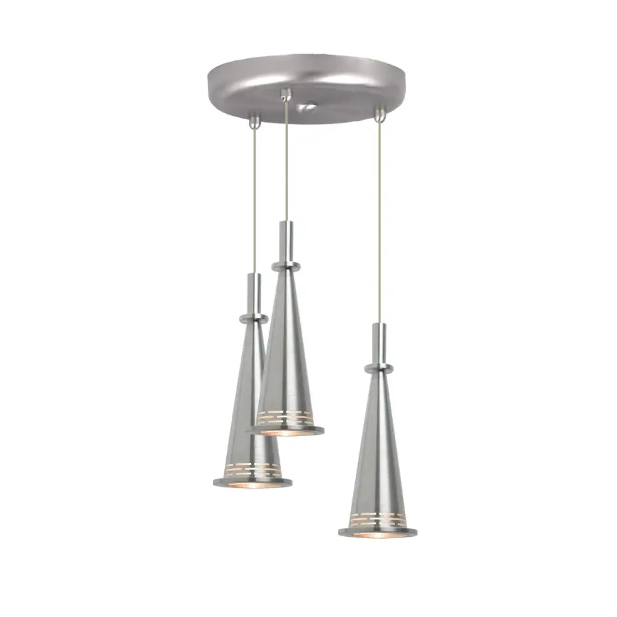 3-Light Round Canopy for 12V Pendants