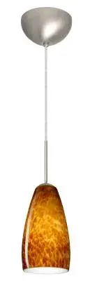 Chrissy One-Light Pendant in Satin Nickel