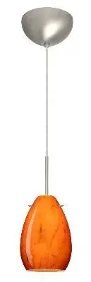 The Pera mini pendant delivers refined contemporary style in a compact 4.5-inch profile. Its satin nickel finish and glass shade create versatile lighting perfect for multiples over islands or as accent lighting in smaller spaces.