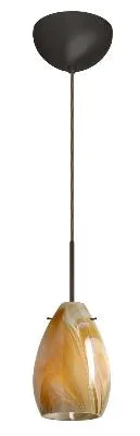 Pera One-Light Pendant in Bronze