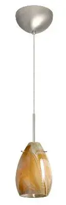 Pera One-Light Pendant in Satin Nickel