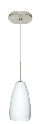 Chrissy One-Light Pendant in Satin Nickel
