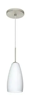 Chrissy One-Light Pendant in Satin Nickel