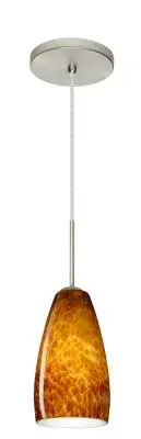 Chrissy One-Light Pendant in Satin Nickel
