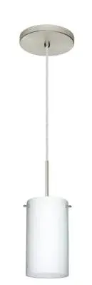 Stilo One-Light Pendant in Satin Nickel