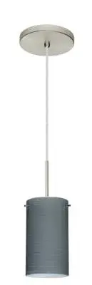 Stilo One-Light Pendant in Satin Nickel