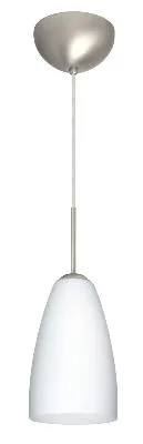 Riva One-Light Pendant in Satin Nickel