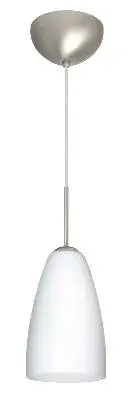 Riva One-Light Pendant in Satin Nickel