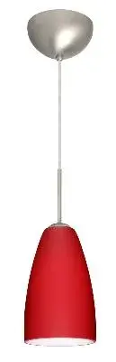 Riva One-Light Mini Pendant in Satin Nickel