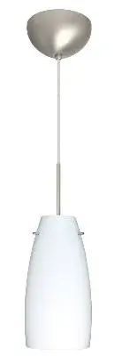 Tao One-Light Pendant in Satin Nickel