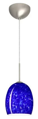 Lucia One-Light Pendant in Satin Nickel