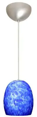 Lucia One-Light Pendant in Satin Nickel