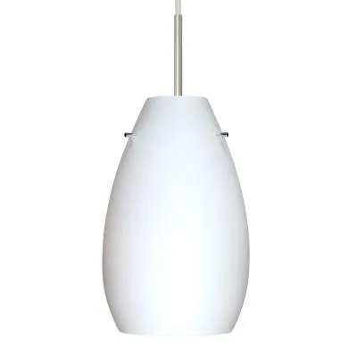 Pera One-Light Pendant in Satin Nickel