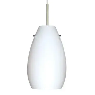 Pera One-Light Pendant in Satin Nickel
