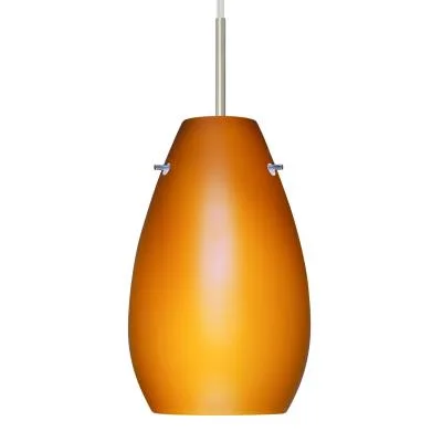 Pera One-Light Pendant in Satin Nickel