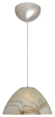 Tessa One-Light Pendant in Satin Nickel