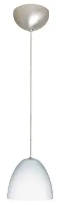 Vila One-Light Pendant in Satin Nickel