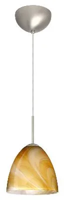 Vila One-Light Pendant in Satin Nickel