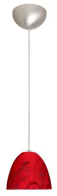 Vila One-Light Pendant in Satin Nickel
