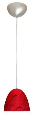 Vila One-Light Pendant in Satin Nickel