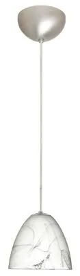 Vila One-Light Pendant in Satin Nickel