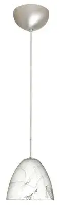 Vila One-Light Pendant in Satin Nickel