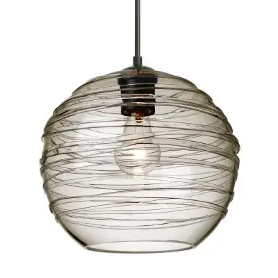 In Black by  Besa from the Besa Wave 10 Pendant collection.