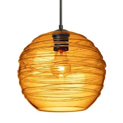 In Black by  Besa from the Besa Wave 10 Pendant collection.