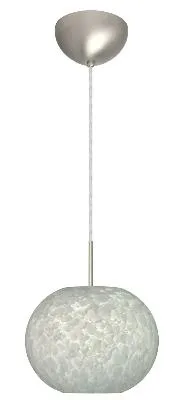 Luna One-Light Pendant in Satin Nickel