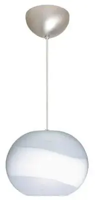 Luna One-Light Pendant in Satin Nickel