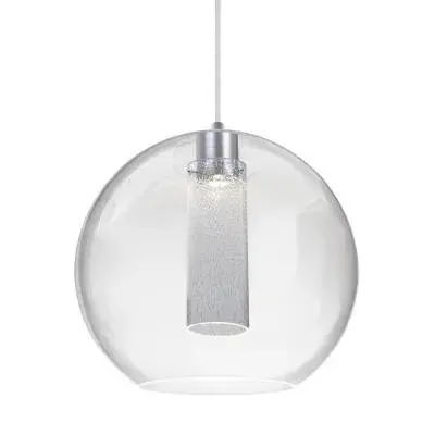 The Eli Pendant delivers modern minimalist design with energy-efficient integrated LED technology. Its 16-inch diameter and black finish make it a versatile choice for contemporary spaces seeking clean-lined illumination.