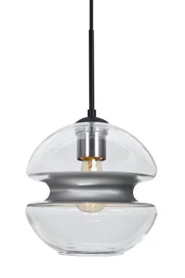 Hula 8 One-Light Pendant in Black